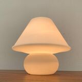 1970s vintage space-style German glass table lamp by Limburg.