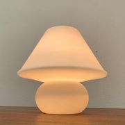 1970s vintage space-style German glass table lamp by Limburg.