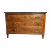 Commode ancienne grande capacité - plateau en granit