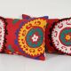 Set of 2 vintage embroidered cushion covers 41x61 cm