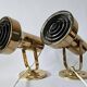 Rare pair of mid-century wall lamps, aneta, sweden, 1970s