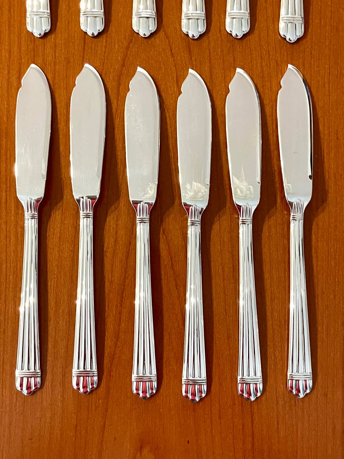 Christofle aria 6 fish cutlery set (12 pieces)
