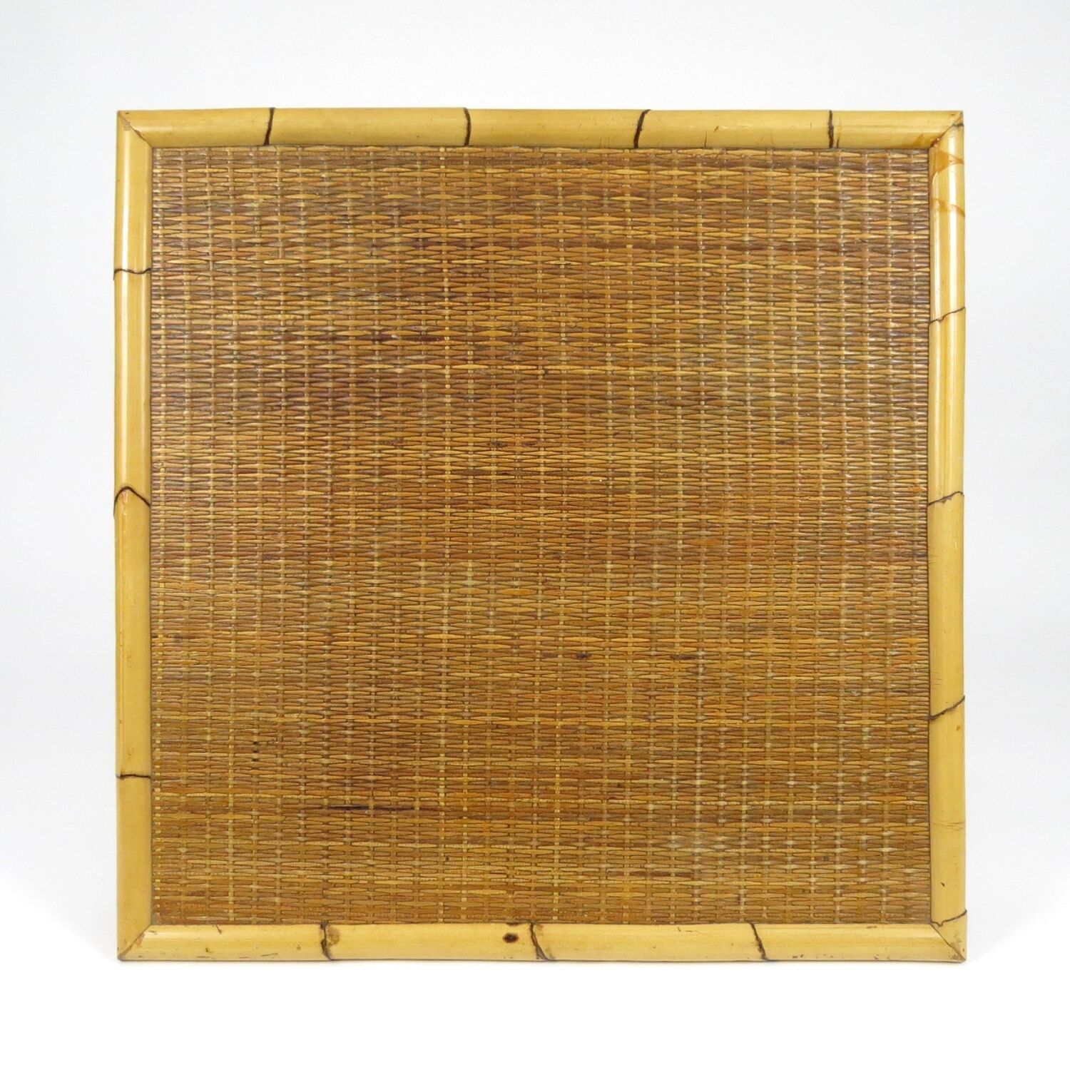Bamboo and rattan coffee table, 1970s