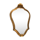 Miroir rocaille bois sculpté et doré 30x45cm