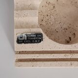 Ashtray in travertine by Cerri Nestore, Italy, 1960