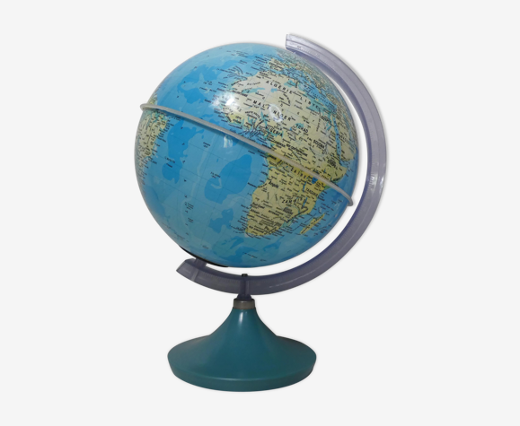 Globe lamp world map vintage italy