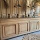 Exceptional large oak counter 288 cm