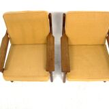 Set of 2 Scandinavian teak armchairs, Poul Volther, Gemla Möbler, Sweden, 1960