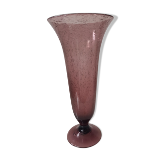 Vase corolle Biot prune