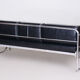 Restored Black Bauhaus Sofa, Designer Robert Slezak, High-Quality Leather, 1930s
