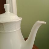White porcelain teapot