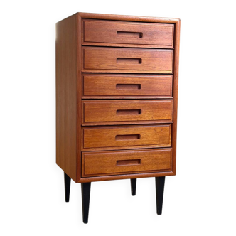 Vintage Scandinavian teak chest of drawers