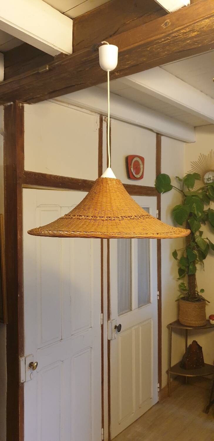 Rattan pendant light 59 cm
