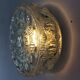 Vintage 60s-70s moulded glass ceiling light