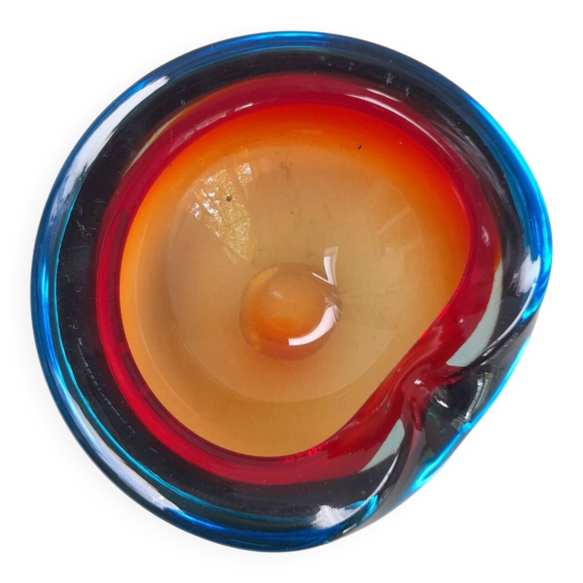 Cendrier ou vide-poche en verre de Murano