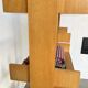 Bookcase on solid beech legs from the 80s