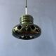 Green ceramic suspension Mid-Century - pendant lamp West Germany
