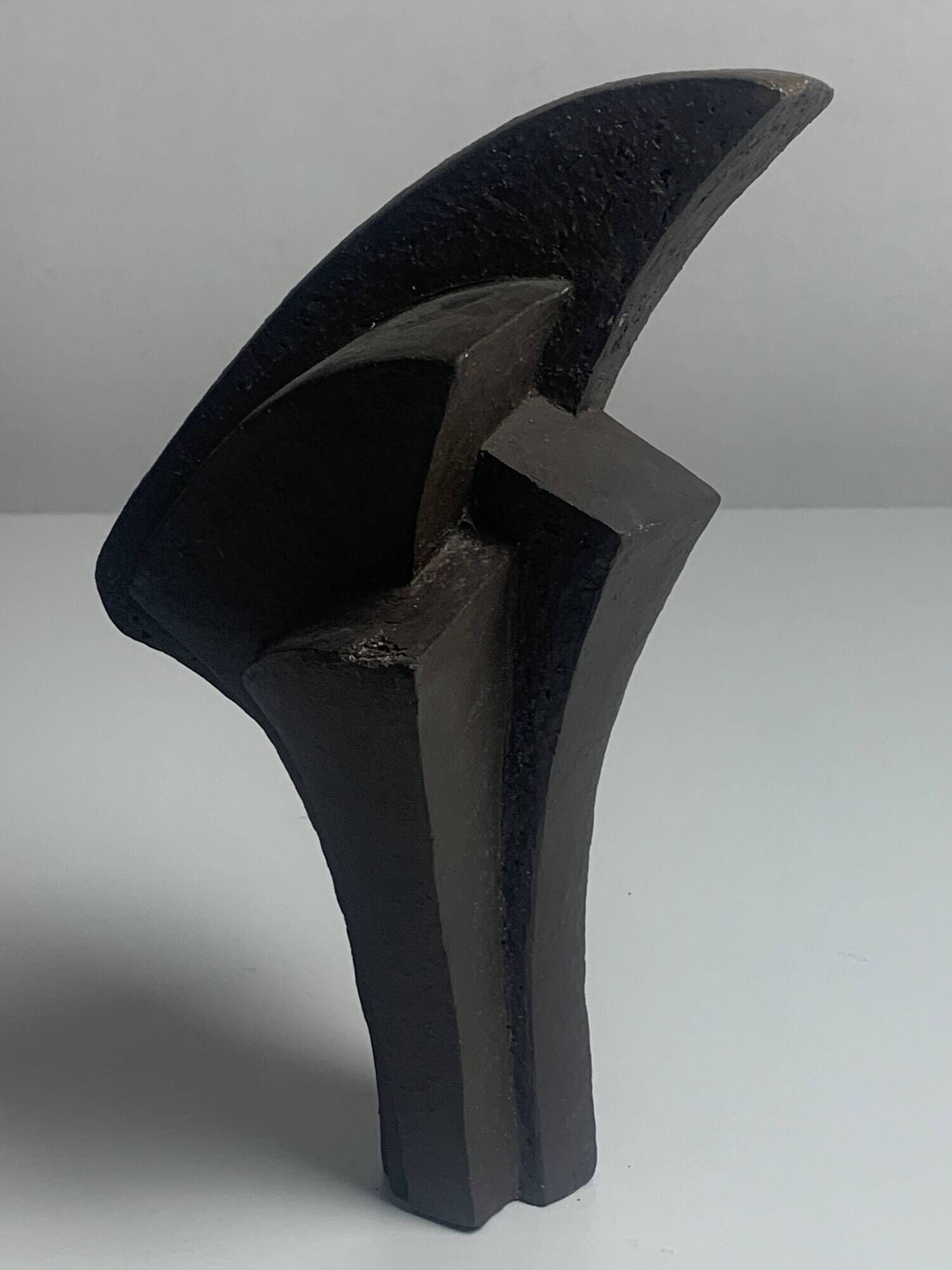 Pair of Dutch brutalist cast stone concrete abstract sculptures, ca 1960s
