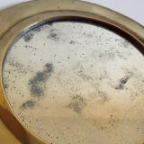 Round brass mirror