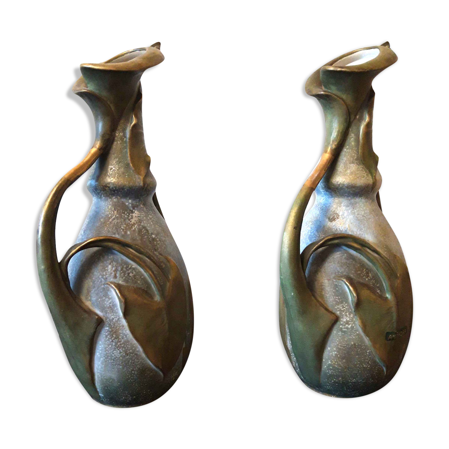Pair of imperial amphora vases