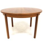 Scandinavian walnut dining table, Sweden, 1960