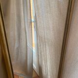 Large and old wooden mirror