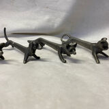 Set of 6 tin knife holders
