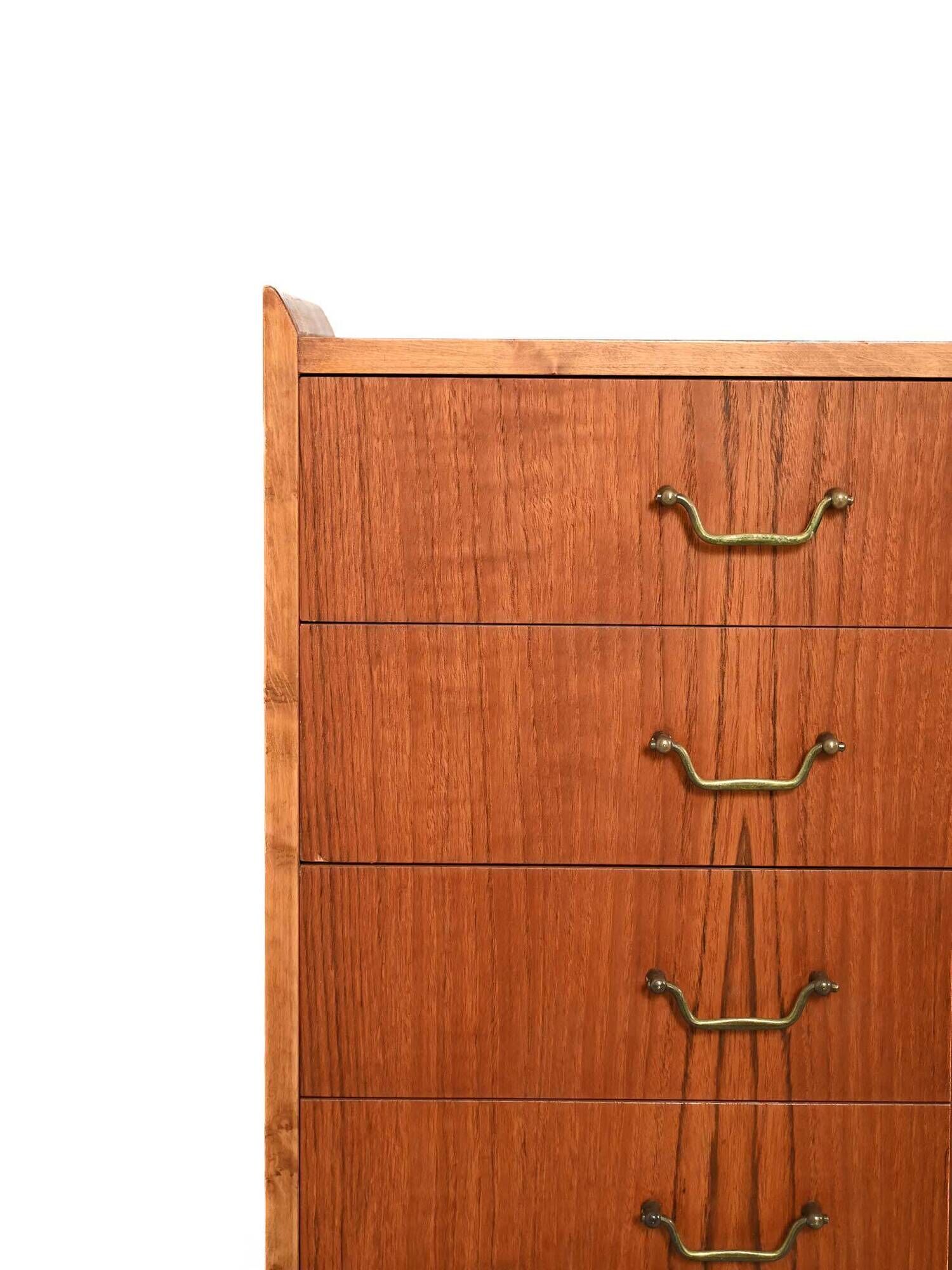 Small Scandinavian teak chest of drawers from the 1950s