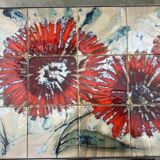 Coffee table "La grange" Vallauris vintage ceramic mosaic