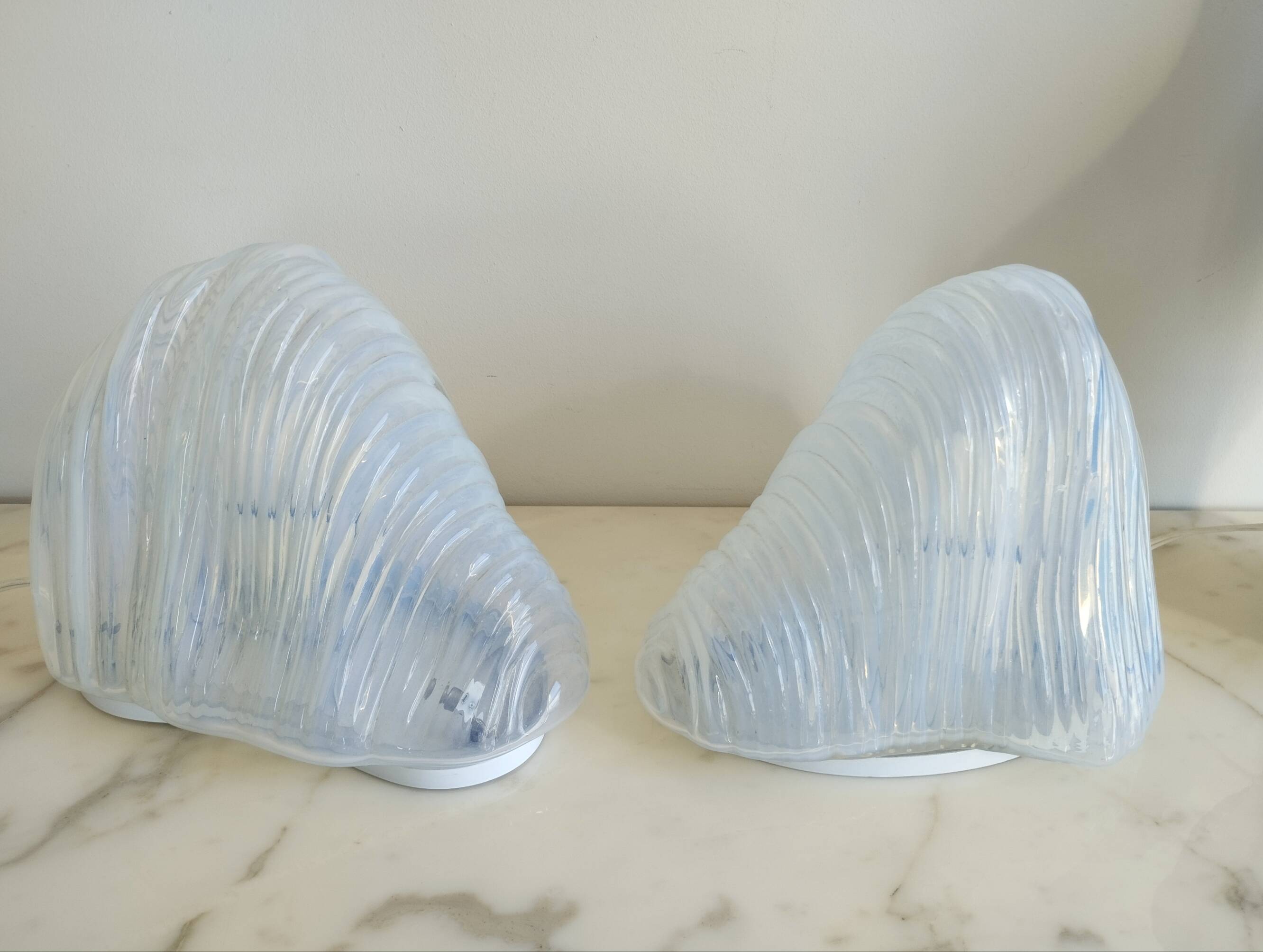 Pair of Iceberg model lamps by Carlo Nason