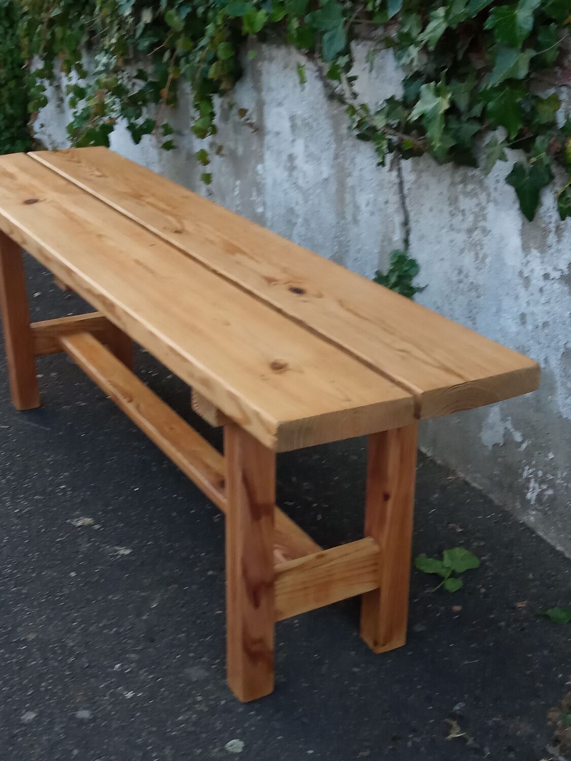 Natural pine bench 130 cm