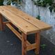 Natural pine bench 130 cm