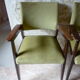 Pair of mahogany bridge armchairs