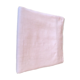 Antique white linen sheet embroidered by hand and monogram TD 226 x 320