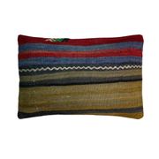 Vintage turkish handmade kilim cushion cover , 30 x 50 cm