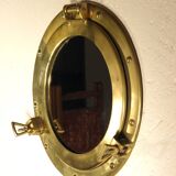Brass porthole mirror 29 cm