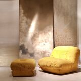 "Patate" armchair/fireside chair and pouffe, Airborne edition, 1970