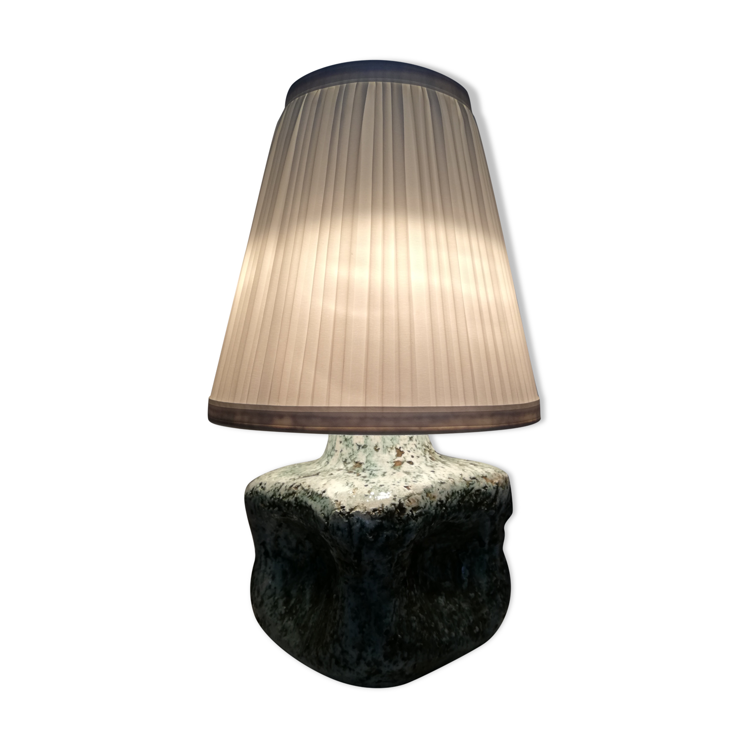 Vintage ceramic lamp foot