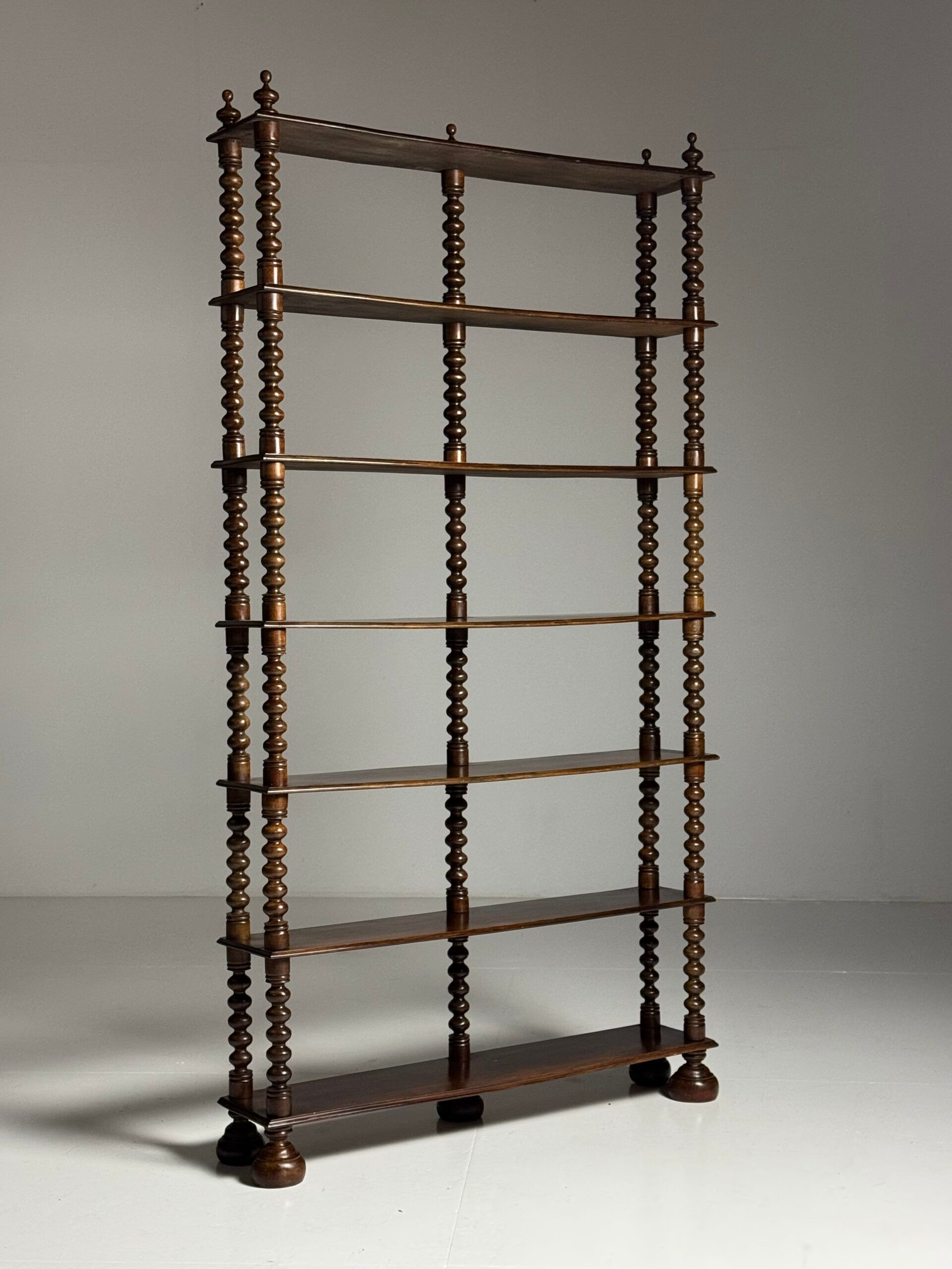 Bobbin bookcase / French antique bookshelf