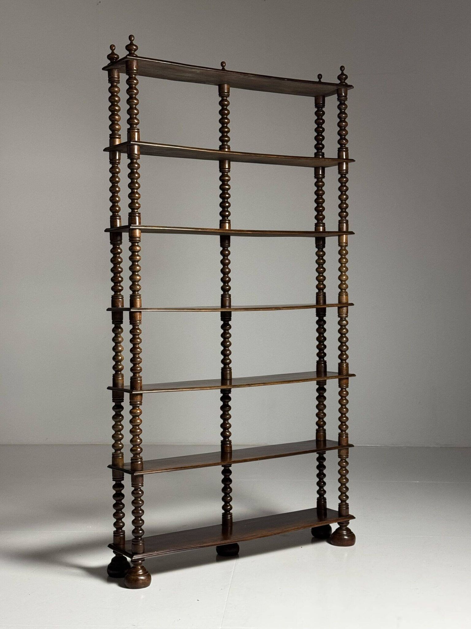 Bobbin bookcase / French antique bookshelf