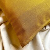 Yellow cotton piqué cushion 40 cm