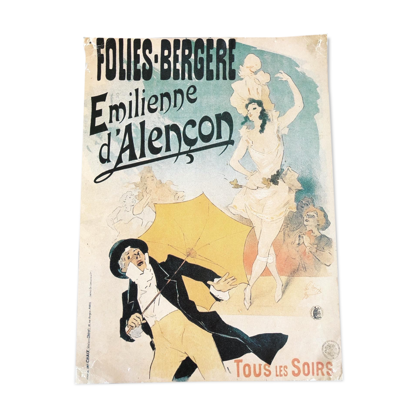 Poster cabaret Emilienne d'Alencon
