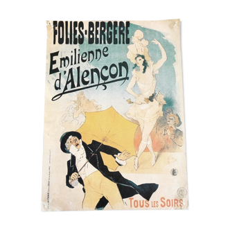 Poster cabaret Emilienne d'Alencon