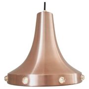 Midcentury Copper Pendant Vitrika, Sweden, 1970s