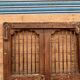 Teak patio door