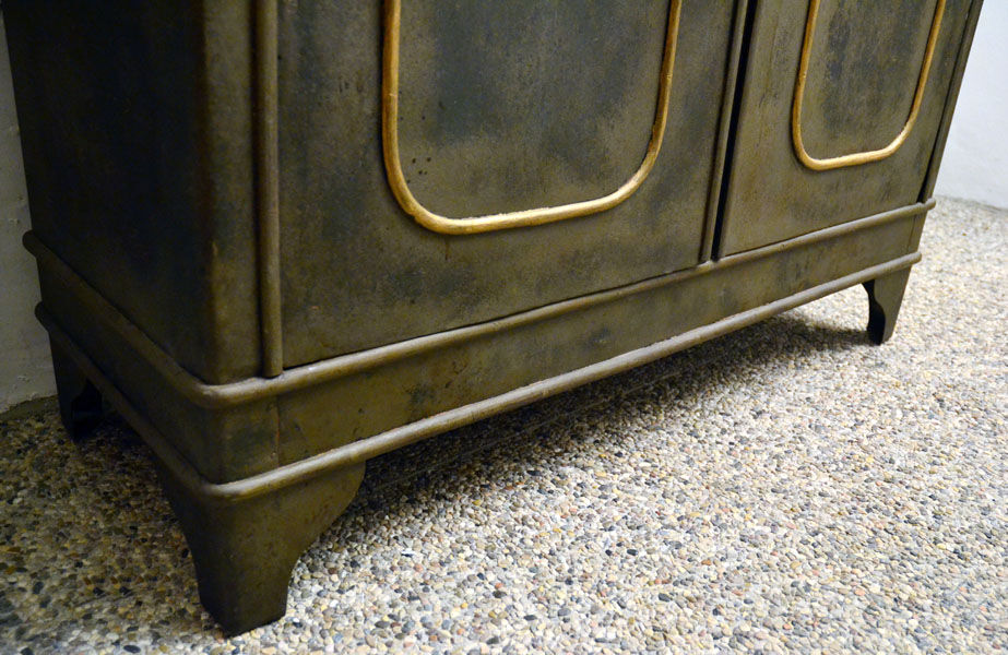 Iron cabinet by Carlo Crespi Parabiago for Carlo Crespi Parabiago, 1940s