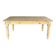 Raw wood dining table