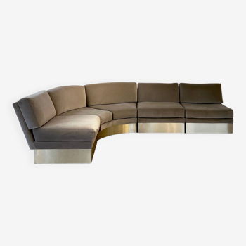 California corner sofa by Jacques Charpentier 1970s