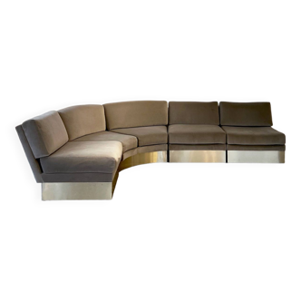 California corner sofa by Jacques Charpentier 1970s