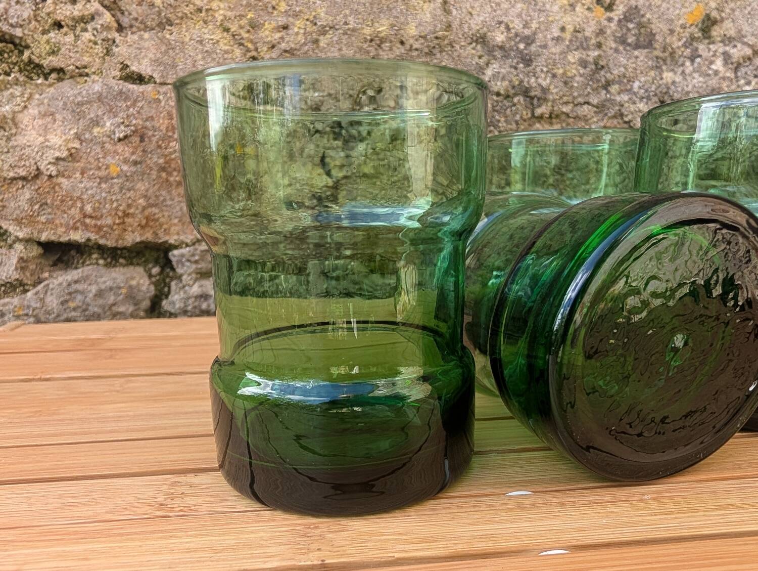 Green Verres bobbins from the 70s.